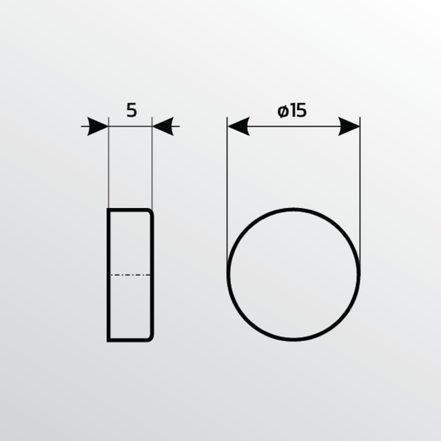 Cápsula Inox 15mm (Pack de 4)