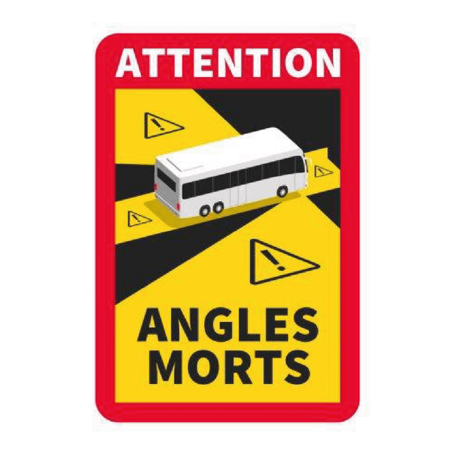 Autocolantes Sinalização Angulos Mortos (PACK de 3)