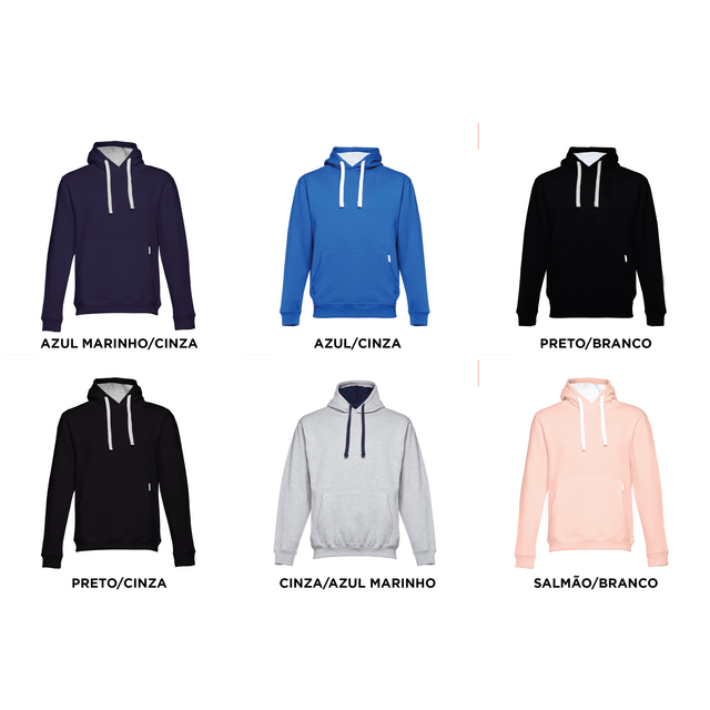 Sweatshirt bicolor unissexo - 320 g/m2
