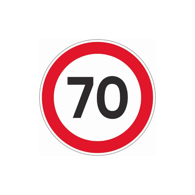 Autocolante limite de velocidade