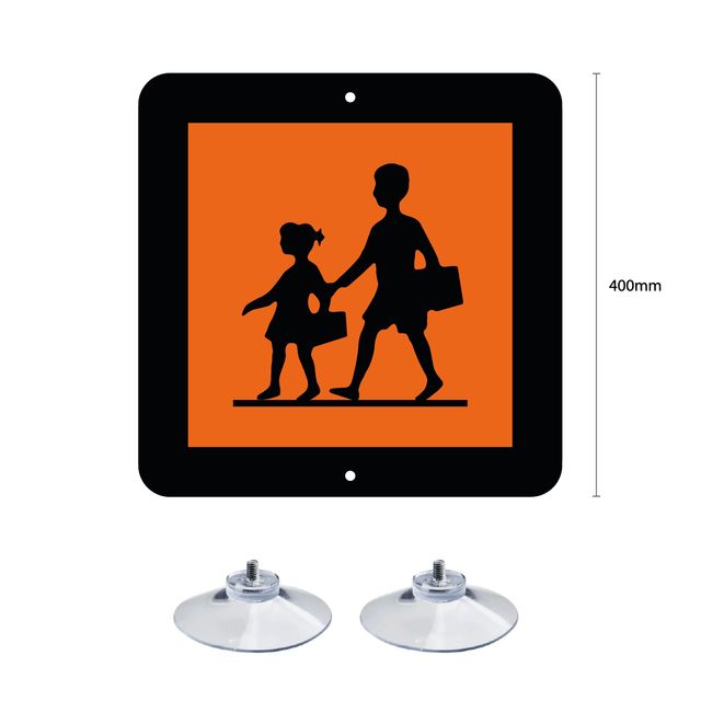 Placa PVC transporte de crianças (PACK de 2)
