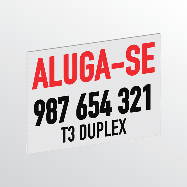 Placas Vende-se/Aluga-se