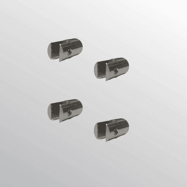 Fixador bandeira aço-inox 13X24 (Pack de 4)